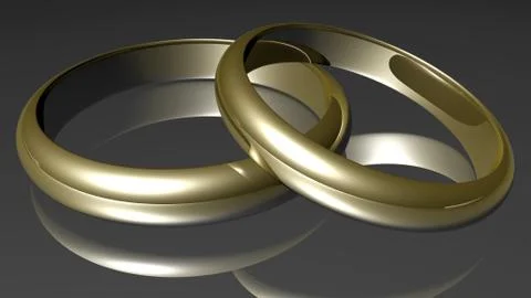 Golden rings Stock Illustration