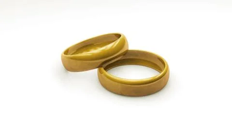 Golden Rings Stock Illustration