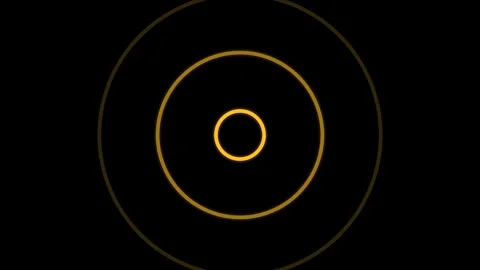 Golden Rings Radiating Loading Screen Loop Stock Footage 341362589