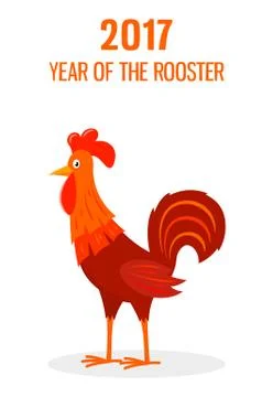 Golden rooster theme Stock Illustration