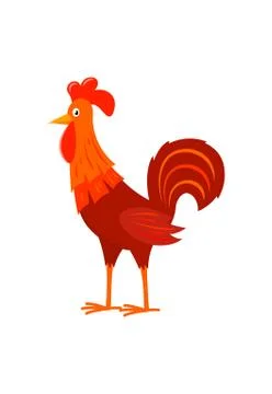 Golden rooster theme Stock Illustration