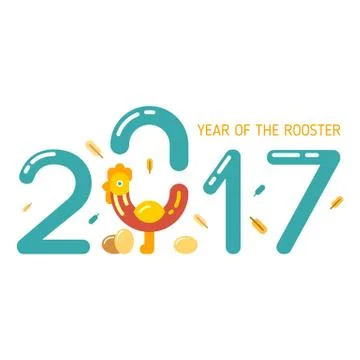 Golden rooster theme Stock Illustration
