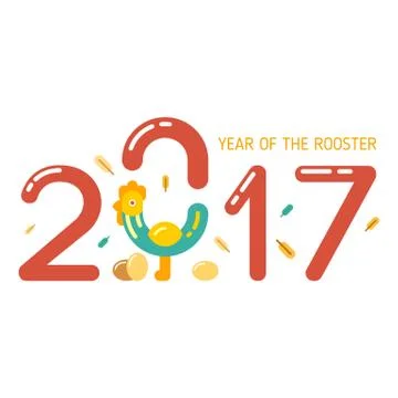 Golden rooster theme Stock Illustration
