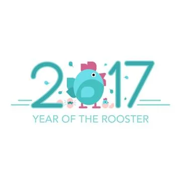 Golden rooster theme Stock Illustration