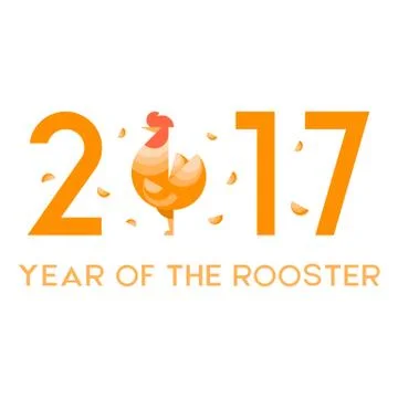 Golden rooster theme Stock Illustration