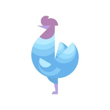 Golden rooster theme Stock Illustration