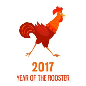Golden rooster theme Stock Illustration