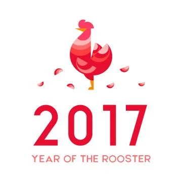 Golden rooster theme Stock Illustration