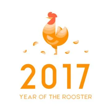 Golden rooster theme Stock Illustration