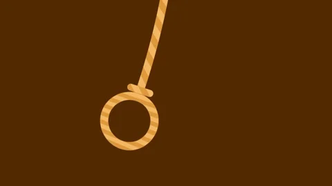 Golden Rope Loop Symbol Stock Footage 335815817