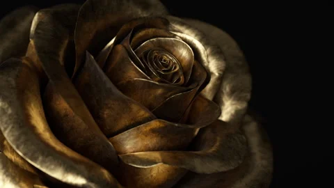 Golden Rose Stock Footage 154015408