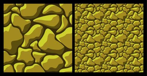 Golden rough stone pattern Illustrazione stock