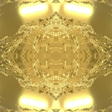 Golden, rough surface with sun glare. Gold seamless background.  Stock Illustration