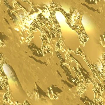 Golden, rough surface with sun glare. Gold seamless background.  Stock Illustration