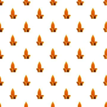 Golden royal throne pattern repeating white background Stock Illustration
