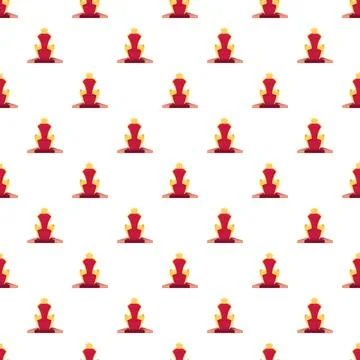 Golden royal throne pattern representing kingdom authority Stock Illustration