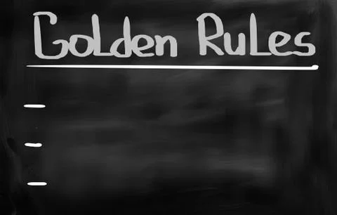 Golden Rules Concept Illustrazione stock