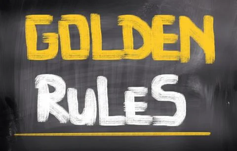 Golden Rules Concept Illustrazione stock