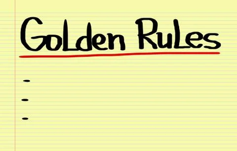 Golden Rules Concept Stock Illustration