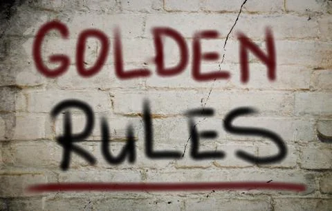 Golden Rules Concept Illustrazione stock