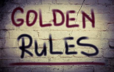 Golden Rules Concept Illustrazione stock