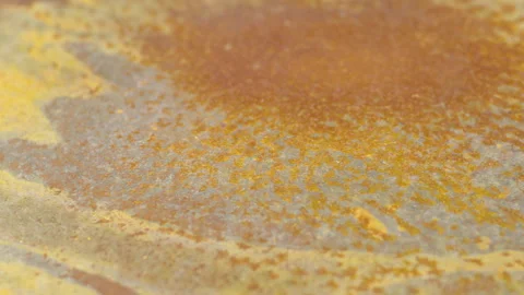 Golden Rust and Corrosion on Aged Metal Surface 스톡 동영상 346607935