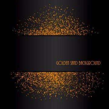 Golden sand abstract background Stock Illustration