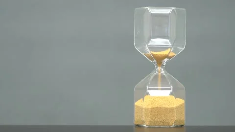 Golden sand clock Stock Footage 145584608
