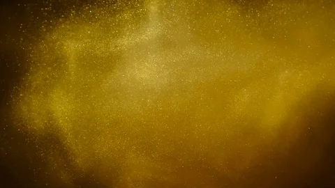 Golden sand or dust creating abstract cloud formations. Art backgrounds. Stock Footage 103634652