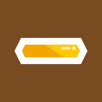 Golden sci fi user interface energy progress bar Stock Illustration