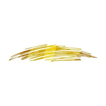 Golden scribbled lines creating abstract texture background Stock Illustration