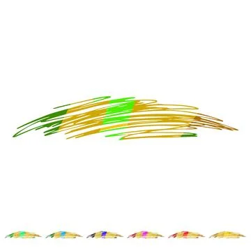 Golden scribbled lines creating abstract texture background Stock Illustration