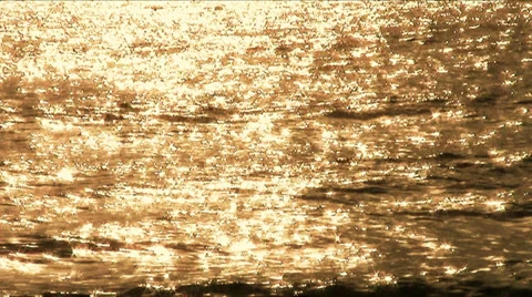 Golden sea texture Video stock 34267852