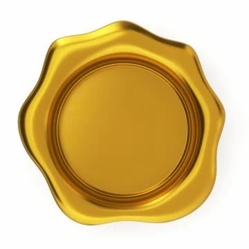 Golden seal Stock Illustration