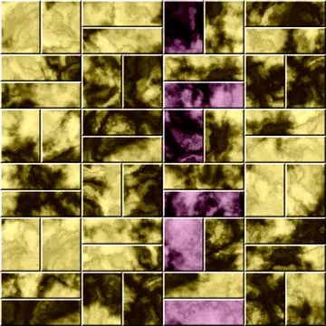 Golden seamless brick texture Stock Illustration