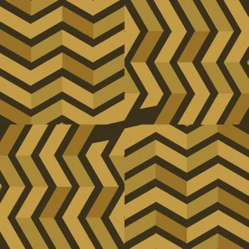 Golden Seamless pattern Stock Illustration