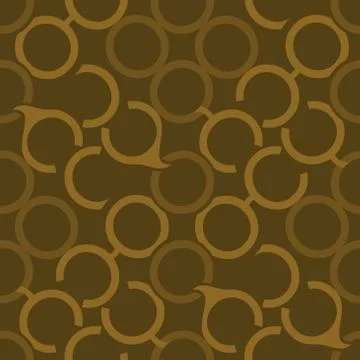 Golden Seamless pattern Illustrazione stock