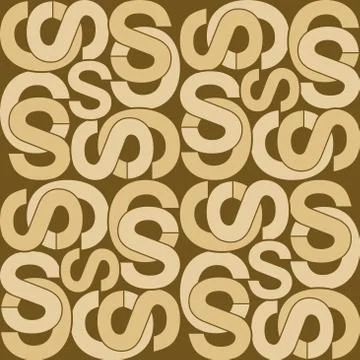 Golden Seamless pattern Illustrazione stock