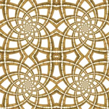 Golden seamless pattern Stock Photos