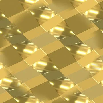 Golden seamless texture with smooth elements. Golden background.  Stock Illustration