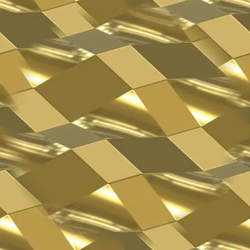 Golden seamless texture with smooth elements. Golden background.  Stock Illustration