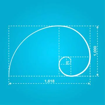 Golden section figure Stock Illustration