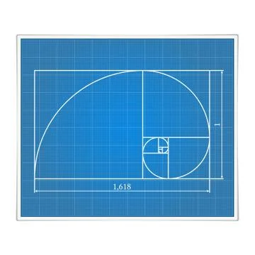 Golden Section Illustrazione stock