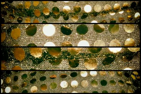 Golden sequins abstract background Stock Photos