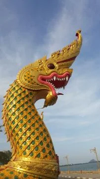 Golden serpent Stock Photos