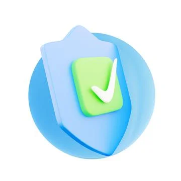 Golden shield icon. 3d rendering round gray key button, interface ui ux element Stock Illustration