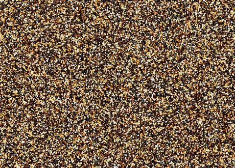 Golden shimmer confetti random falling Stock Illustration