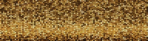 Golden Shimmer Sequin Cube Mosaic 02 Video stock 264711377