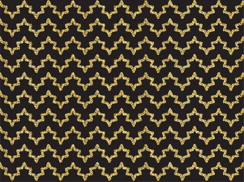 Golden shimmer wave pattern Stock Illustration