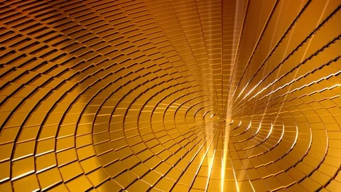 Golden Shine Circle Background Stock Footage 84000082